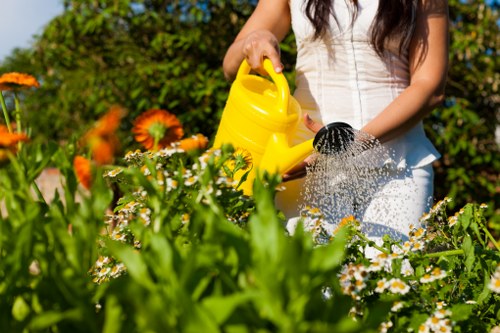 Local soft landscaping work for a residential garden in Hatchend